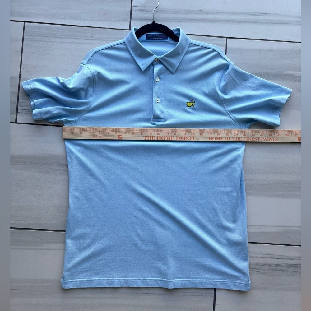 Brand New | Masters Clubhouse Collection Polo Made in Italy Sky Blue Augusta | M - Picture 13 of 16